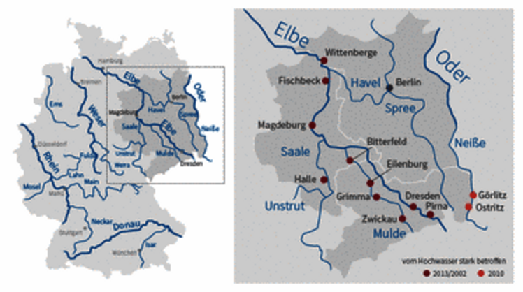 Forschungsthema: Hochwasser in Deutschland