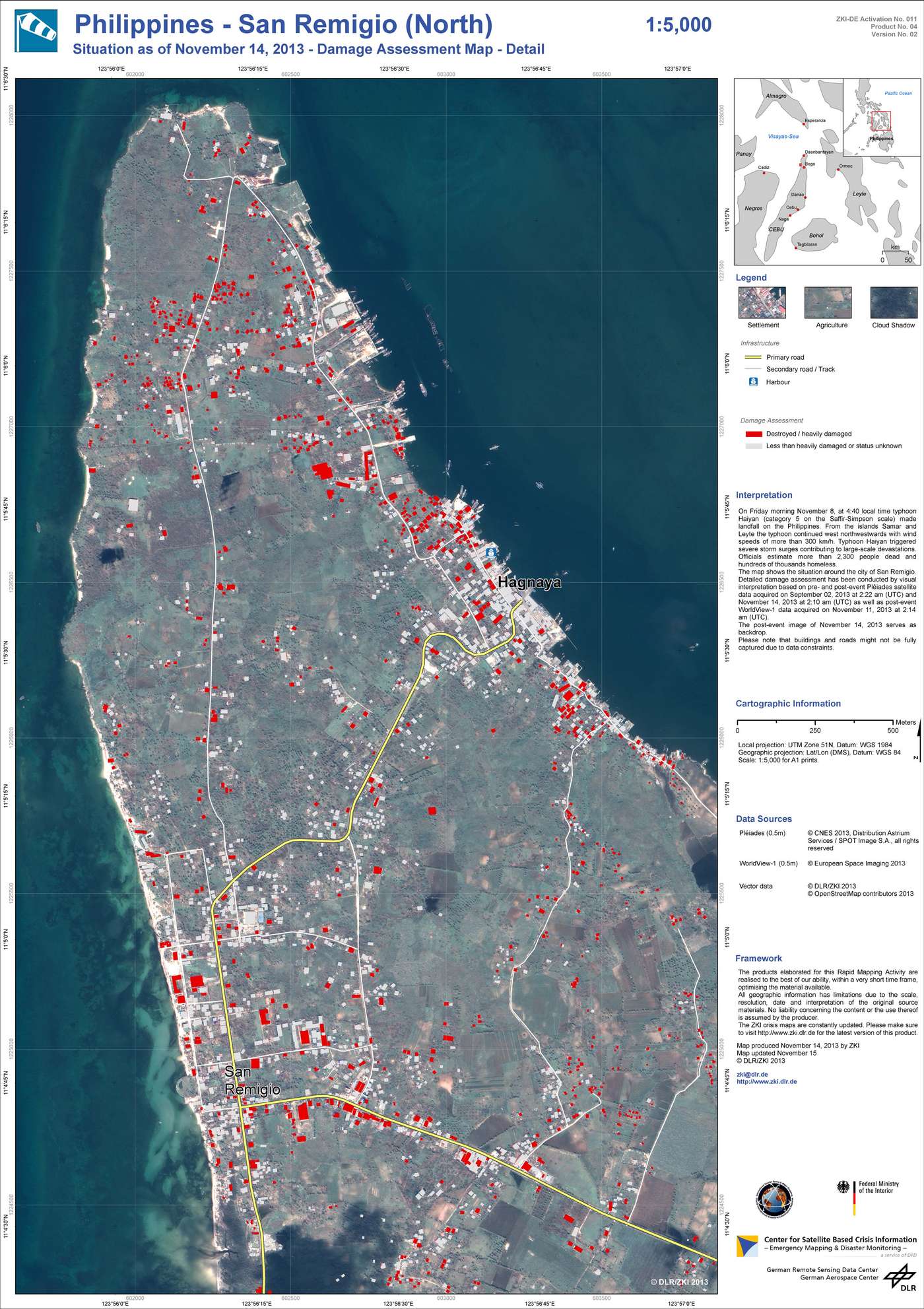 Satellite image, Phillippines.