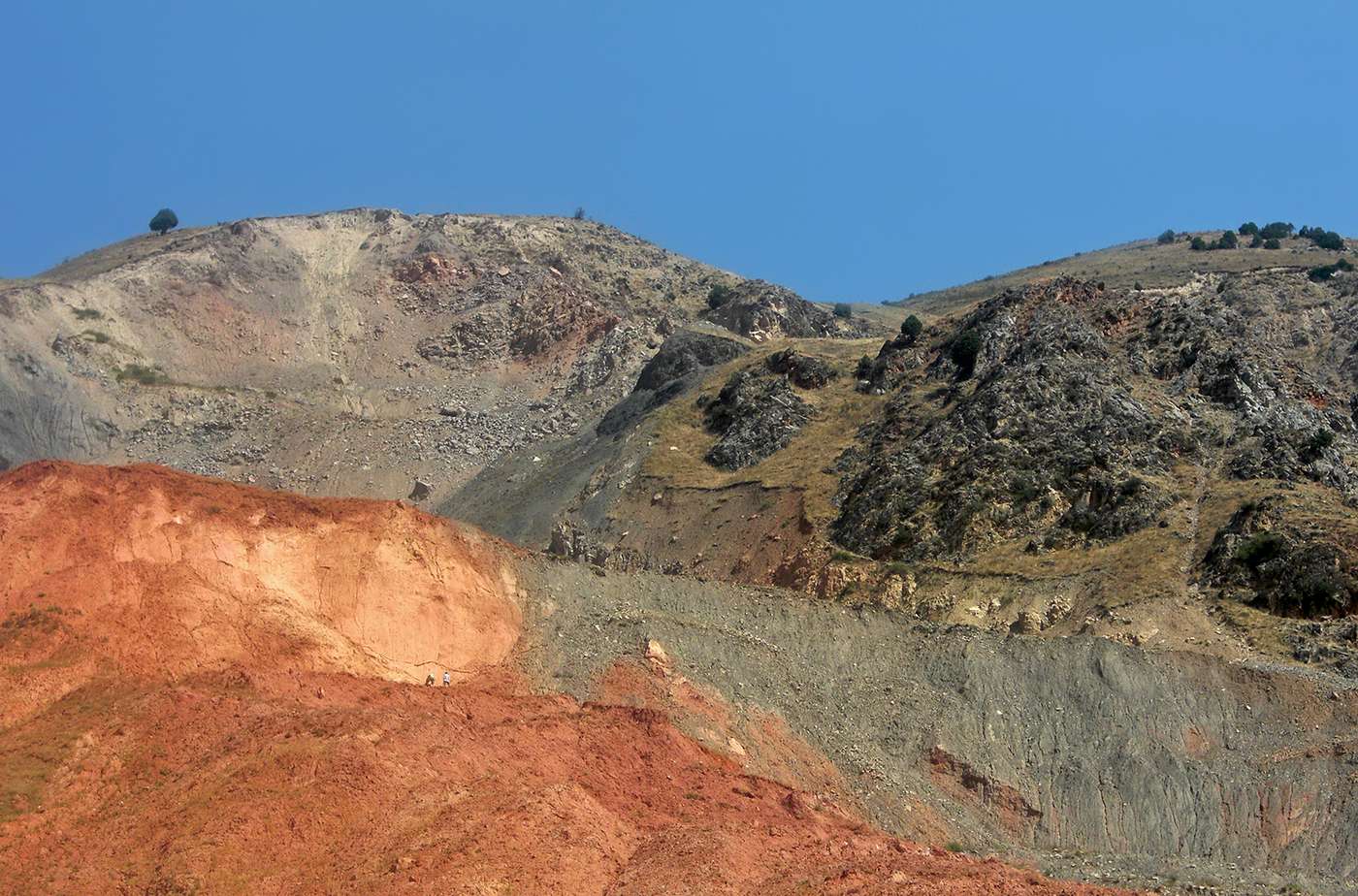 Berggipfel im Pamir-Gebirge, Kirgistan. 