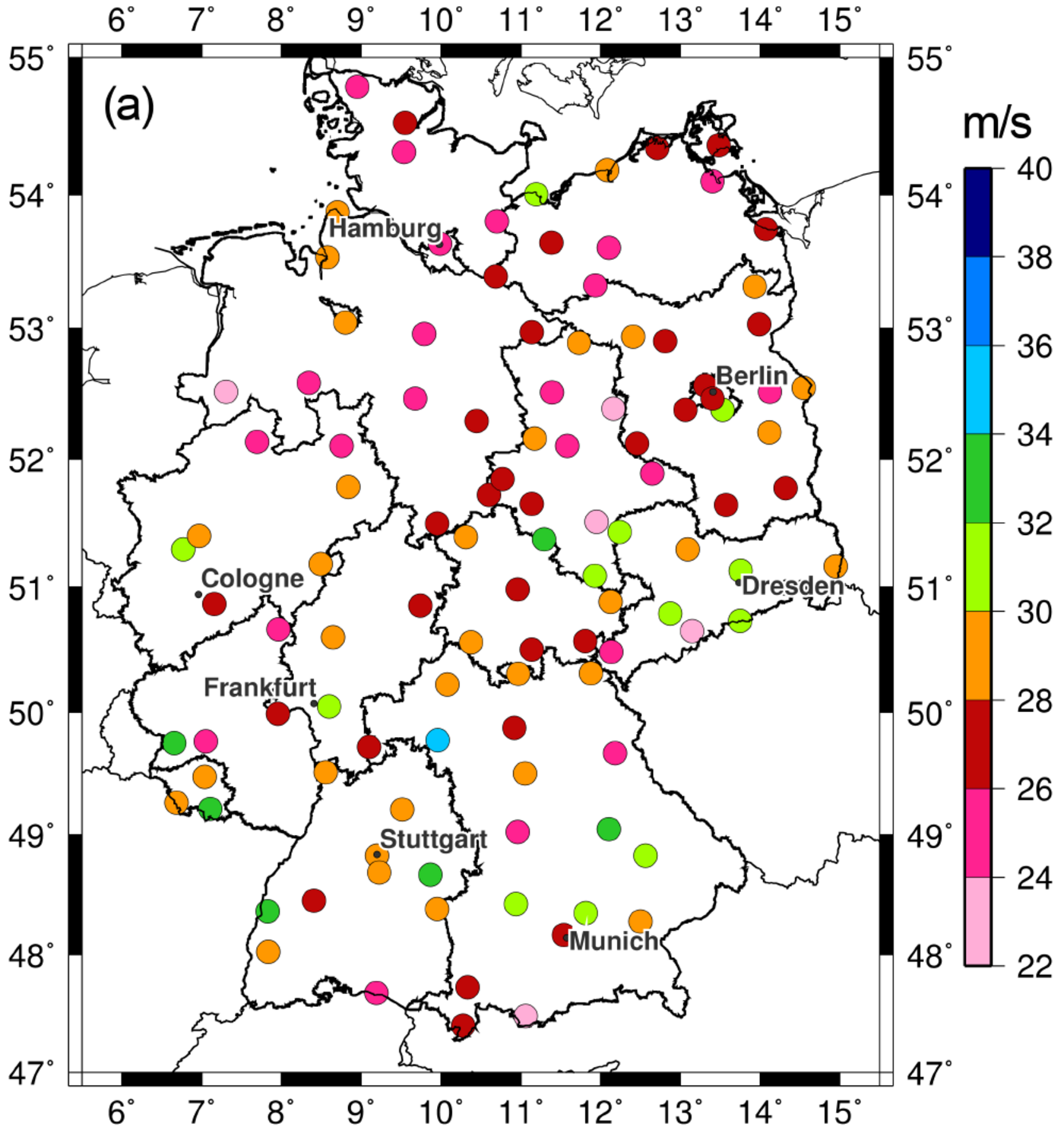 Deutschlandkarte Messpunkte