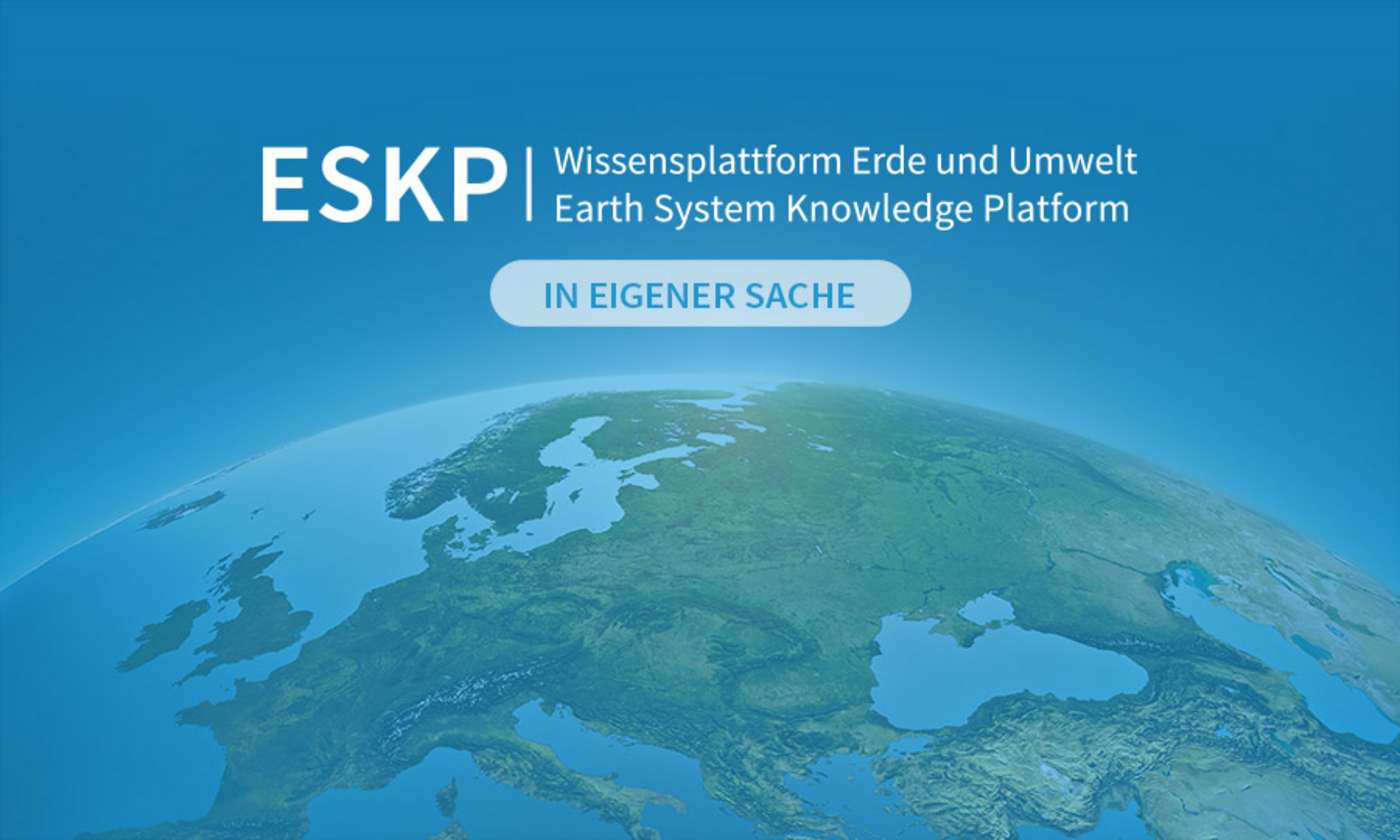 Weltkugel mit ESKP-Schriftzug