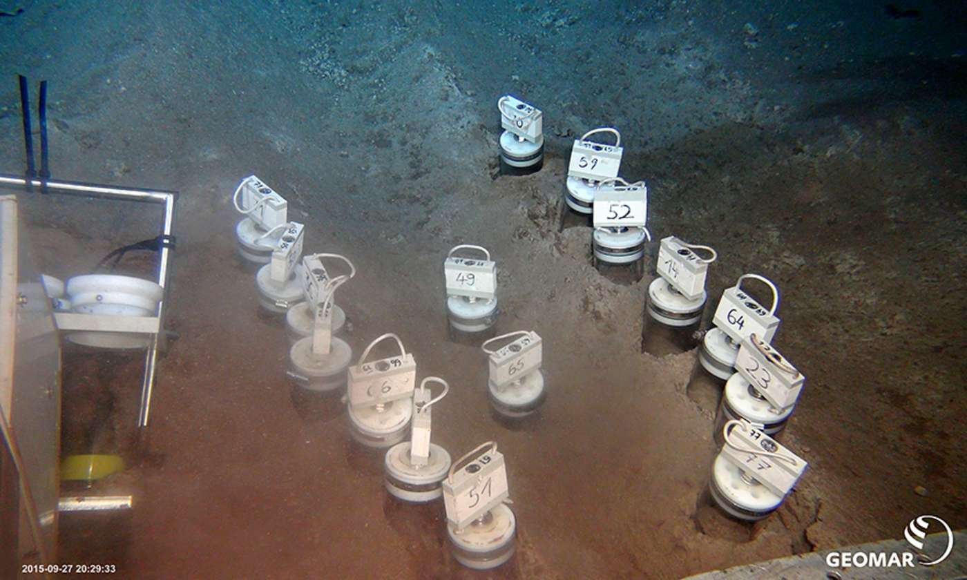 Tiefsee Unterwasseraufnahme Probennahme