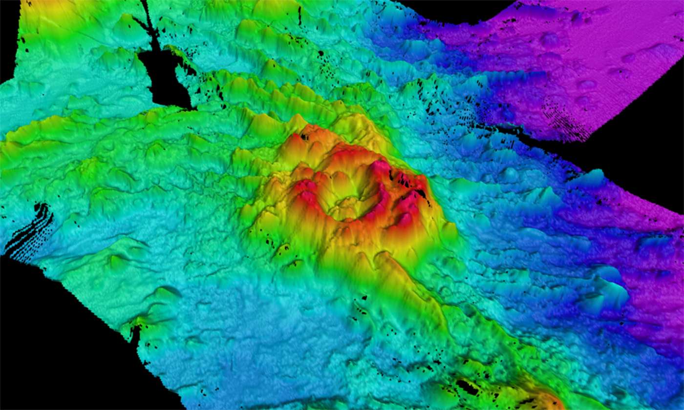 Karte vom Meeresboden