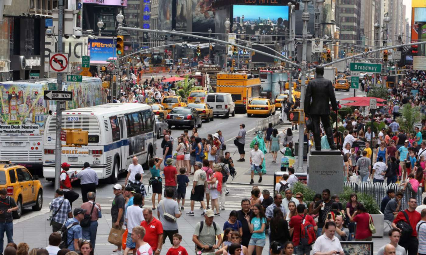 Menschenmassen am Times Square