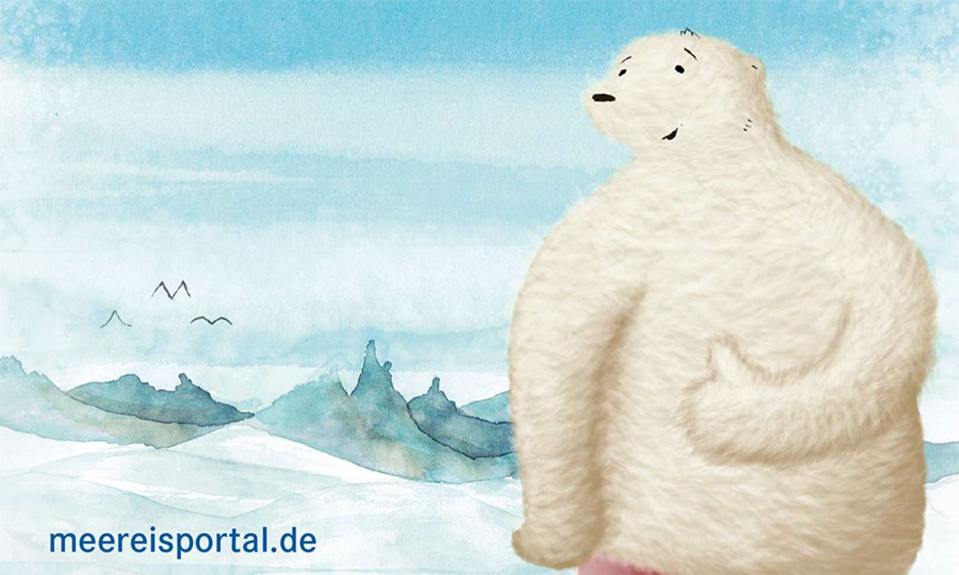 Zeichnung Eisbär