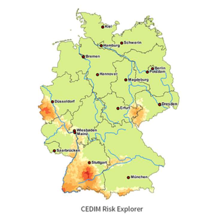 Extremwetter, Erdbeben - Risikogebiete in Deutschland