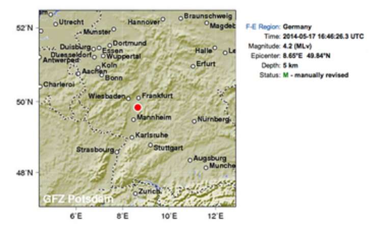 Erdbeben in Südhessen