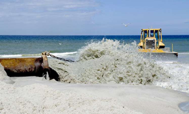Sand für den Erhalt der Küsten