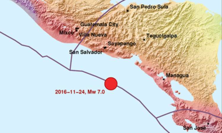 Erdbeben vor El Salvador